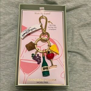 Wine Themed Handbag Charm by True to Form